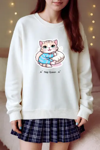 Nap Queen Kitty Sweatshirt 